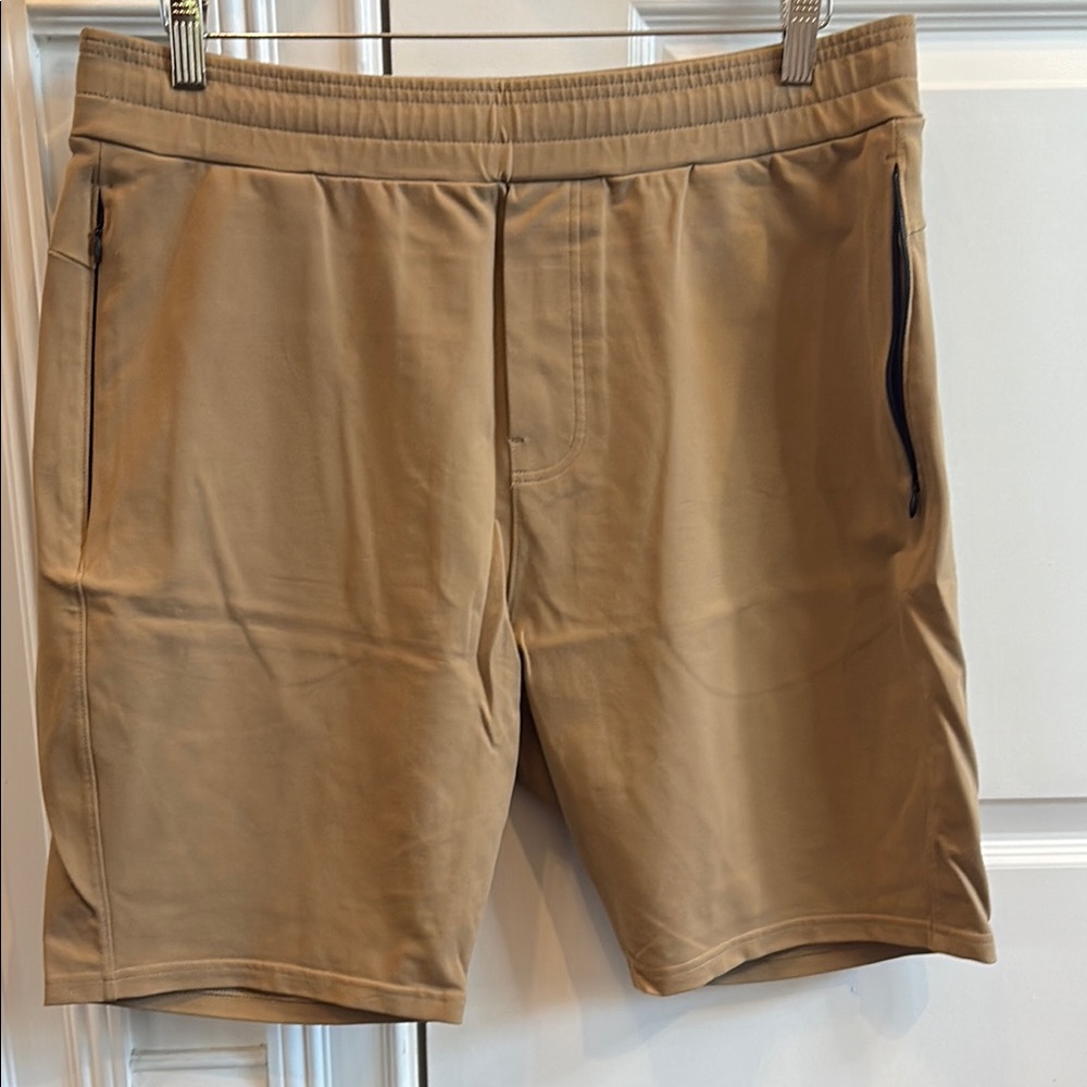Public Rec Men’s Athletic Shorts with Elastic Waistband - Khaki